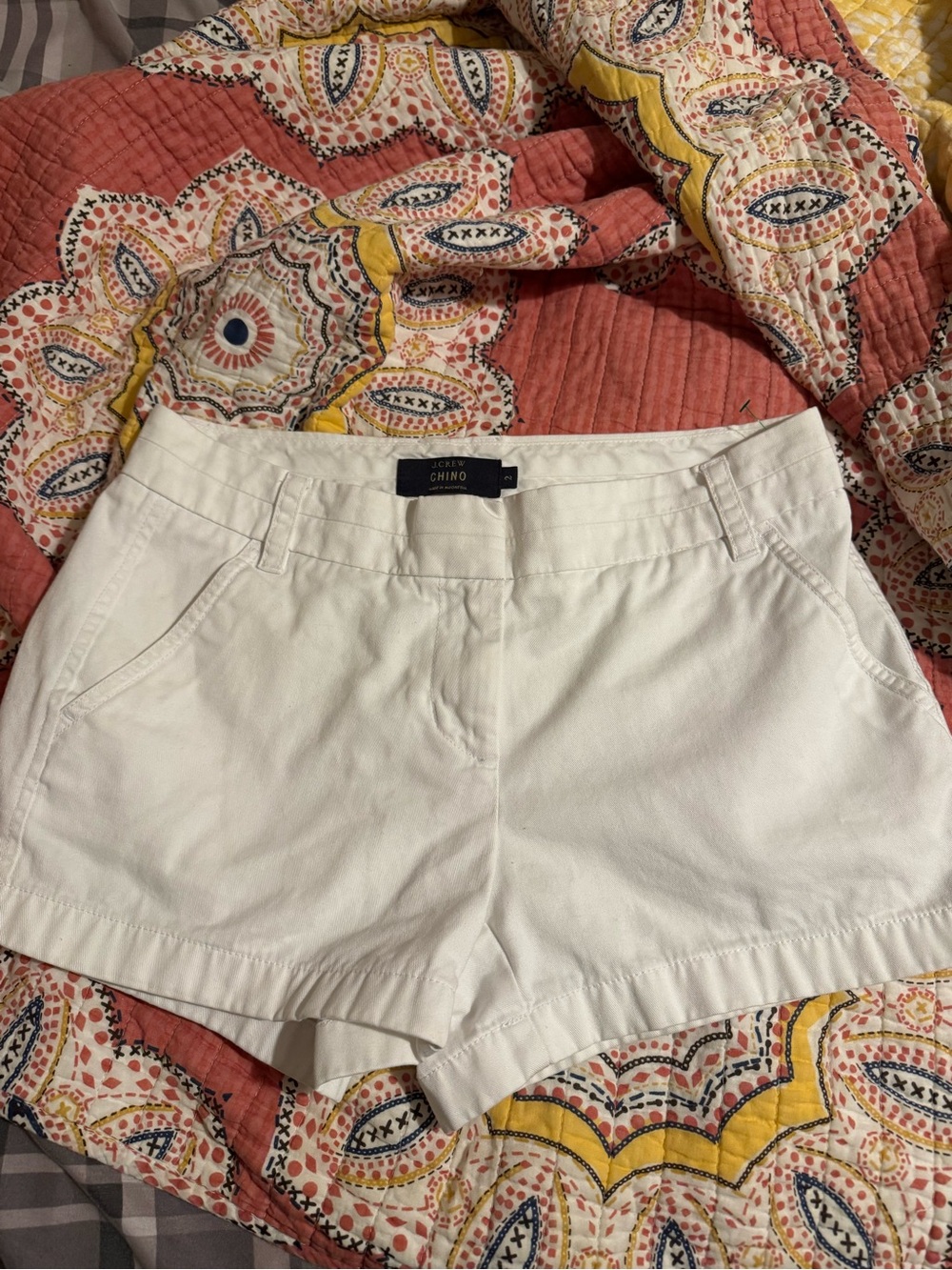 J. Crew White Chino Women's Shorts